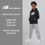 New Balance Boys' Black and Grey Hoodie Jogger Set