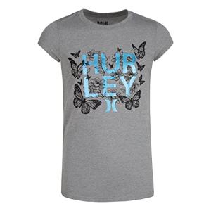 Hurley Girls Graphic Tee in Active Fuchsia