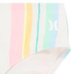 Hurley Girls' Flounce Bikini Set, Pale Ivory Stripes