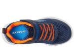 Skechers Boys' Microspec Max Sneakers, Navy/Orange