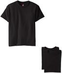 Hanes Big Boys' Black Cotton T-Shirt 3-Pack