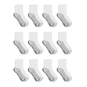 Hanes Boys Extra Durable White Ankle Socks, 12 Pack