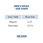 Gildan Men's Mid-Crew Socks, 12-Pack, White