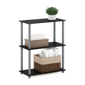 Furinno 3-Tier Corner Storage Shelf, Black