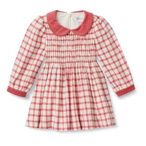 Sofia Grainge Toddler Girls' Flannel Dress, Ivory Red