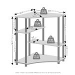 Furinno 4-Tier Corner Shelf for Storage