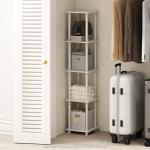 Furinno 5-Tier Corner Storage Shelves - White