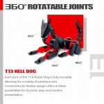 ROBTDUUMY T13 3D Action Figure Set - Black/Red