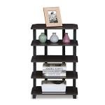 Furinno 5-Tier Corner Storage Shelves, Espresso
