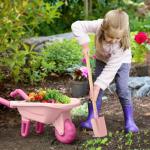 Kids Gardening Tools Set with Wheelbarrow for Fun