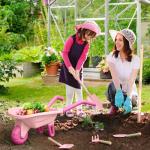 Kids Gardening Tools Set with Wheelbarrow for Fun