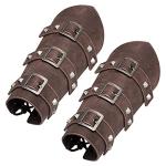 Medieval Leather Gauntlet Bracelets for Costumes