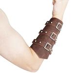 Medieval Leather Gauntlet Bracelets for Costumes