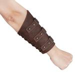 Medieval Leather Gauntlet Bracelets for Costumes