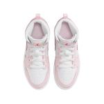 Jordan 1 Mid Kids' Shoes - Pink Foam/Fire Red