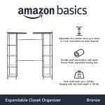 Amazon Basics Expandable Metal Closet Organizer Rack