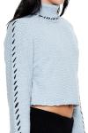 Forever 21 Women's Blue/Black Turtleneck Sweater