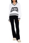Forever 21 Women's Boston Striped Sweater Black/White