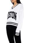 Forever 21 Women's Boston Striped Sweater Black/White