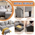 Chireca 4-Piece Modern L-Shaped Sectional Sofa Set