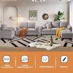 Chireca 4-Piece Modern L-Shaped Sectional Sofa Set