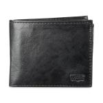 Levi's Men's Slimfold Wallet, Charcoal Black