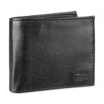Levi's Men's Slimfold Wallet, Charcoal Black