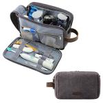 Men's Canvas Travel Toiletry Bag - Water-Resistant