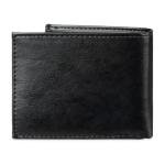 Levi's Men's Slimfold Wallet, Charcoal Black