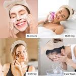 Cute Spa Headband & Wristband Set with Clips