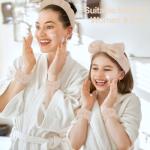 Cute Spa Headband & Wristband Set with Clips