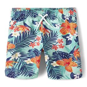 Boys’ Family Matching Hawaiian Swim Trunks