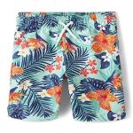 Boys’ Family Matching Hawaiian Swim Trunks