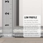 Ottomanson 3'3" x 5' Light Gray Non-Slip Rug