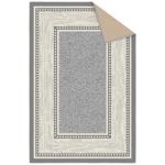Ottomanson 3'3" x 5' Light Gray Non-Slip Rug