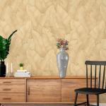 Tall Mosaic Floor Vase with Geometric Design