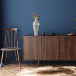 Tall Mosaic Floor Vase with Geometric Design