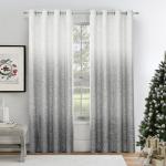 Blackout Curtain Panels 84 Inch with Ombre Design