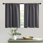 RYB HOME Gray Short Curtains - Set of 2