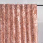 Girls Pink Crushed Velvet Curtains - 2 Panel Set