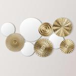 Gold Mirror Wall Decor - 9 Piece Set