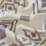 Grey Boho Linen Embroidered Curtains - 96 Inches