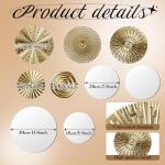 Gold Mirror Wall Decor - 9 Piece Set