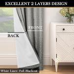 Blackout Curtain Panels 84 Inch with Ombre Design