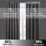 RYB HOME Gray Short Curtains - Set of 2