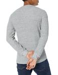 Men's Long Sleeve Slim-Fit Waffle Shirt, Light Grey