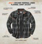 Whitetails Men's Insulated Flannel Shirt Jacket