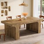 Tribesigns 71-Inch Farmhouse Dining Table for 6-8
