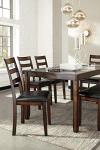 Ashley Coviar 6-Piece Dark Brown Dining Set