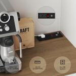 HOSTACK 71" Farmhouse Pantry Cabinet with Charging Station